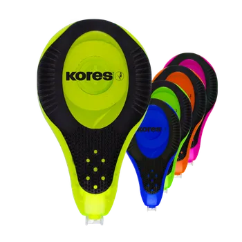 Korekční prostředek Kores Korekční strojek 2WAY Neon 8 m × 4,2 mm - mix barev