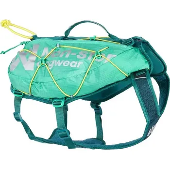 Krmivo pro psa Non-stop dogwear batoh pro psy Trail light dog backpack teal Velikost: S + BOHEMIA WILD Turkey Broth 100 ml + LOUIE Hovězí kapsička s mrkví 300 g