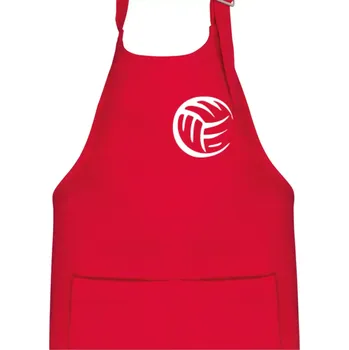 Kuchyňská zástěra Volejbal míč prso - Dětská zástěra na vaření - Univerzální velikost ( Červená )