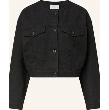 Comma Casual Identity Dámská Cropped Džínová Bunda, černá, 40