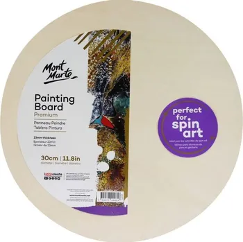 Malířské plátno Kulatá dřevěná malířská deska na rámu Mont Marte - 30 cm