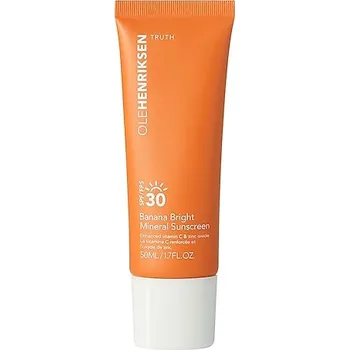 Přípravek na opalování 666929-TRUTH BANANA SUNSCREEN SPF30 50ML - Banana Bright Mineral Sunscreen SPF 30 - SPF krém s vitaminem C - OLEHENRIKSEN