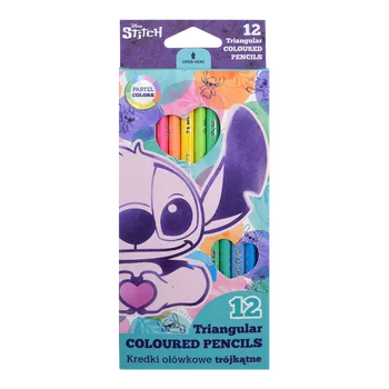 Výtvárné potřeby Pastelky trojhranné Colorino Stitch Pastel - 12 barev