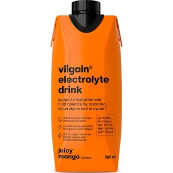 Iontový nápoj Vilgain Electrolyte Drink – šťavnaté mango 500 ml