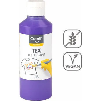 Výtvarná barva Textilní barva Creall TEX, 250 ml, fialová