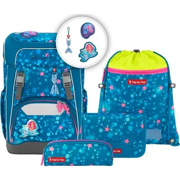 Školní batoh Školní batoh GIANT pro prvňáčky - 5dílný set, Step by Step Mermaid Lola, certifikát AGR