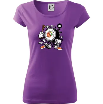 Dámské tričko Sushiman - Dámské triko Pure - 2XL ( Fialová )