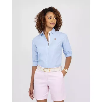 Dámské tričko U.S.Polo Assn. dámská košile s dlouhým rukávem modrá XL