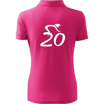 Cyklista slaví dvacítku (20) - Polokošile dámská Pique Polo - S ( Purpurová )