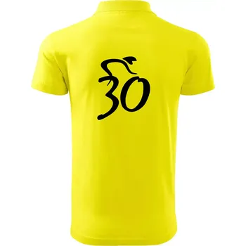 Pánská košile Cyklista slaví třicítku (30) - Polokošile pánská Pique Polo 203 - 5XL ( Citrónová )