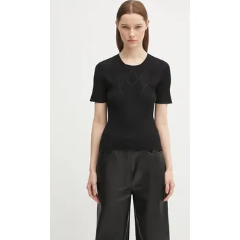 Dámská halenka Halenka Kenzo Textured Summer dámská, černá barva, hladká, FF62TO6033CW, XS, 99X