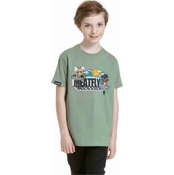 Meatfly dětské tričko Skejters Olive | Zelená | Velikost 146 | 100% bavlna