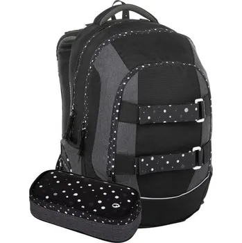 Školní batoh Studentský set FLICK 23 A - černo bílý