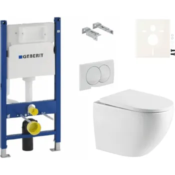 Bidet Závěsný wc set do lehkých stěn / předstěnová SAT SIKOGESREX67D01