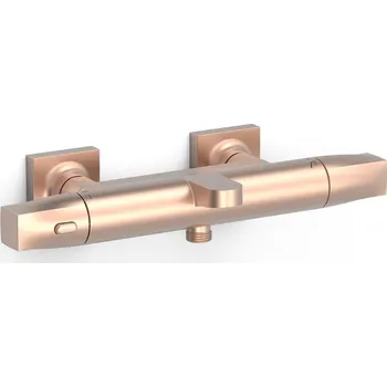 Vodovodní baterie Vanová baterie TRES Over-Wall bez sprchového setu 150 mm růžové zlato mat 19017405OPM