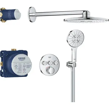 Vodovodní baterie Sprchový systém GROHE Grohtherm SmartControl včetně podomítkového tělesa chrom 34863000