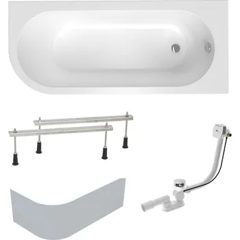 Vana Asymetrická vana Laguna Rajka 170x72,5 cm akrylát pravá SIKOVRAJ170PAPNP