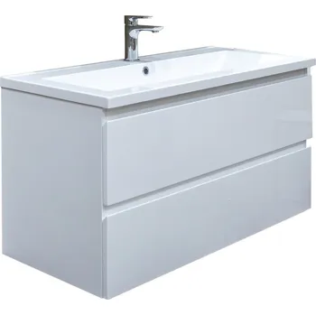 Koupelnový nábytek Koupelnová skříňka s umyvadlem SAT B-Way bílá lesk BWAY2100WU