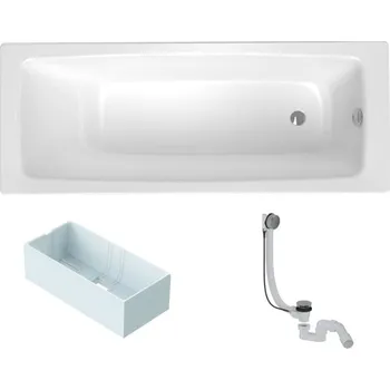 Obdélníková vana SAT Feel 170x75 cm smaltovaná ocel levá i pravá SATBVFEEL170751