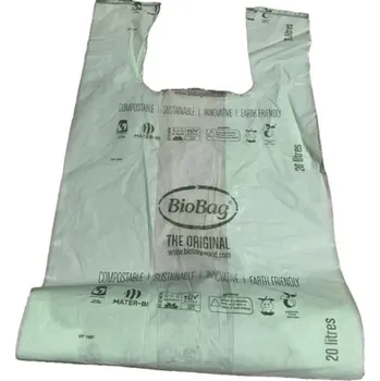 Pytle na odpadky Kompostovatelné sáčky do koše 20 l - 25 ks s uchy
