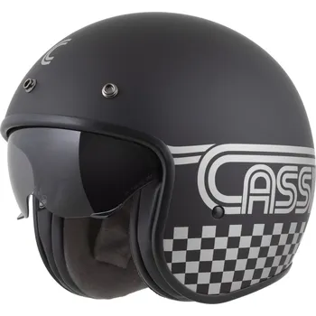 Helma na motorku Přilba oxygen 2.0 rondo, cassida (černá matná/stříbrná, vel. 2xl)