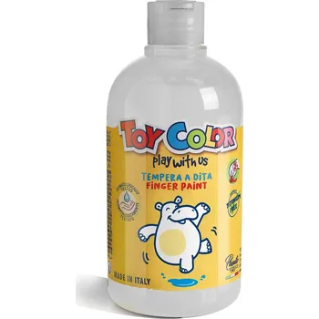 Vodová barva Prstová barva Toy Color - 500 ml - bílá