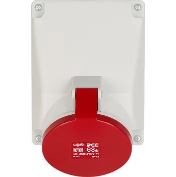 Elektrická zásuvka Zásuvka nástěnná 63A 5P 400V IP44 6h Mennekes 1145