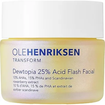 Pleťová maska 695130-TRANSFORM DEWTOPIA 25% ACID FLASH FACIAL - Dewtopia 25% Acid Flash Facial - Exfoliační maska na obličej - OLEHENRIKSEN
