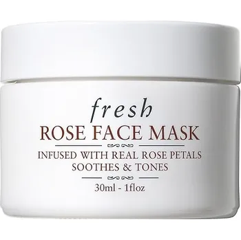 Pleťová maska 581174-ROSE FACE MASK 30ML - Rose Face Mask – Hydratační maska na obličej s růží - FRESH
