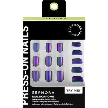Přípravek na nehty 709978-PRESS ON NAILS PREMIUM-24 D - Kit de Faux-Ongles Réutilisables - Sada umělých nehtů - SEPHORA COLLECTION
