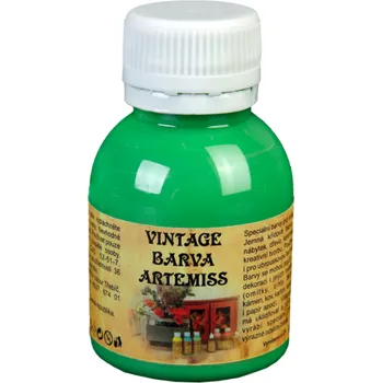 Speciální výtvarná barva Křídová VINTAGE barva - zelená, 110 g