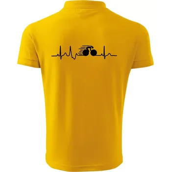Pánská košile EKG dráhová cyklistika - Polokošile pánská Pique Polo 203 - XL ( Žlutá )