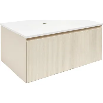 Koupelnový nábytek Koupelnová skříňka s umyvadlem Naturel Austen 80x35x52 cm beige mat Naturel Austen80BG