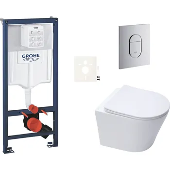 Bidet Závěsný wc set do lehkých stěn / předstěnová montáž Swiss Aqua Technologies Infinitio SIKOGRSIN10A