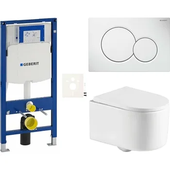 Bidet Závěsný wc set do lehkých stěn / předstěnová SAT SIKOGESREX72S01