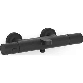 Vodovodní baterie Vanová baterie TRES Over-Wall bez sprchového setu 150 mm černá mat 19017402NM