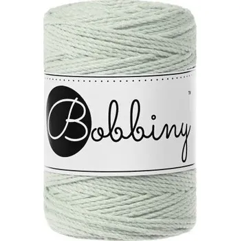 Příze Bobbiny 3PLY Macramé Rope 1,5 mm 100 m Milky Green Šňůra