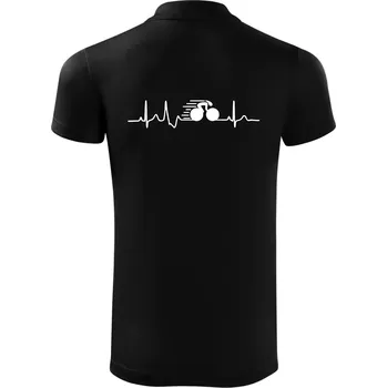 Pánská košile EKG dráhová cyklistika - Polokošile Victory sportovní (dresovina) - L ( Černá )