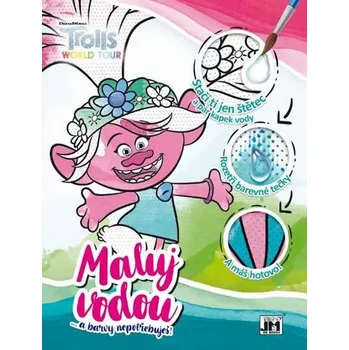 omalovánky Trollové 2 - Vodové omalovánky A4