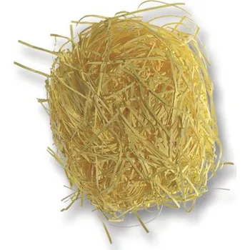 Dekorativní tráva z papíru - 30 g - žlutá