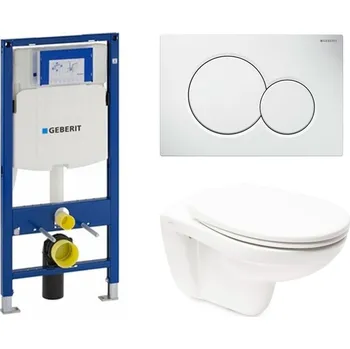 Bidet Cenově zvýhodněný závěsný WC set Geberit do lehkých stěn / předstěnová montáž+ WC Vitra Normus SIKOGESNORS01