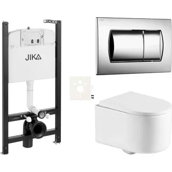 Bidet Závěsný wc set do lehkých stěn / předstěnová SAT SIKOJSREX72CR