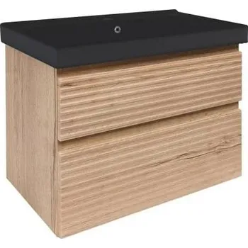 Koupelnová skříňka s umyvadlem Naturel Savona 78x53x45 cm dub mat SAVONA280DHU1B