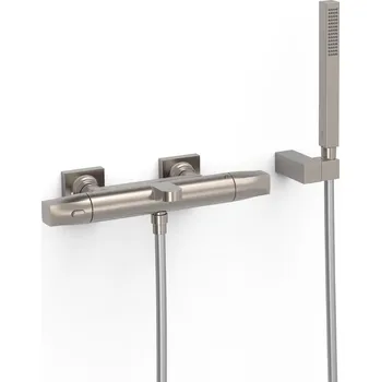 Vodovodní baterie Vanová baterie TRES Over-Wall s vanovým setem 150 mm nerez 19017459AC