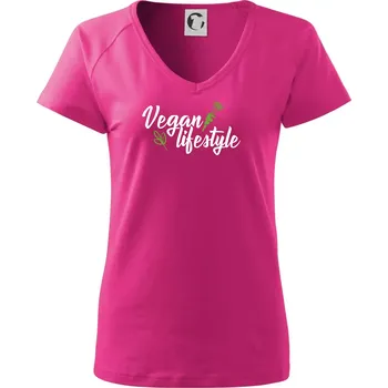 Vegan lifestyle - Tričko dámské Dream - XS ( Purpurová )