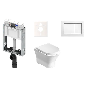 Bidet Cenově zvýhodněný závěsný WC set TECE k zazdění + WC Roca Nexo KMPLNEXOT