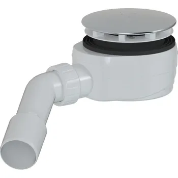 Sifon Vaničkový sifon MULTI 90 x 40/50mm nízký nerezová krytka ESLIM90KOCR