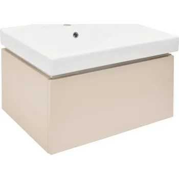 Nábytek Koupelnová skříňka s umyvadlem SAT Feel 60x30x46 cm pískově béžová mat SATFEEL60BEU1