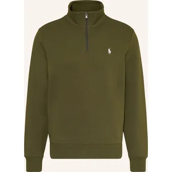 Pánská móda Polo Ralph Lauren Pánský Žerzejový Svetr Troyer, olivová, S