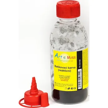 Speciální výtvarná barva Batikovací reaktivní barva ČERNÁ (batika za studena) - 5 g (na 100 ml barvy)